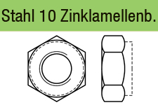 DIN 980 - Stahl 10zinklamellenbeschichtet