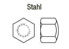 DIN 917 - Stahl