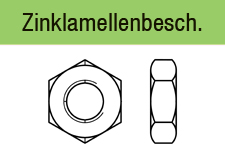 DIN 936 - StahlZinklamellenbeschichtet