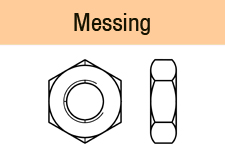 DIN 936 - MessingFeingewinde