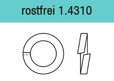 DIN 7980 - rostfrei 1.4310