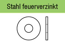 ISO 7093-1 - Stahl 200 HVfeuerverzinkt