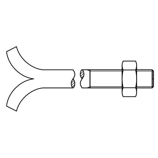 DIN 529 Mu Stahl CM 12 x 300 mm galvanisch verzinkt | 25 Stück