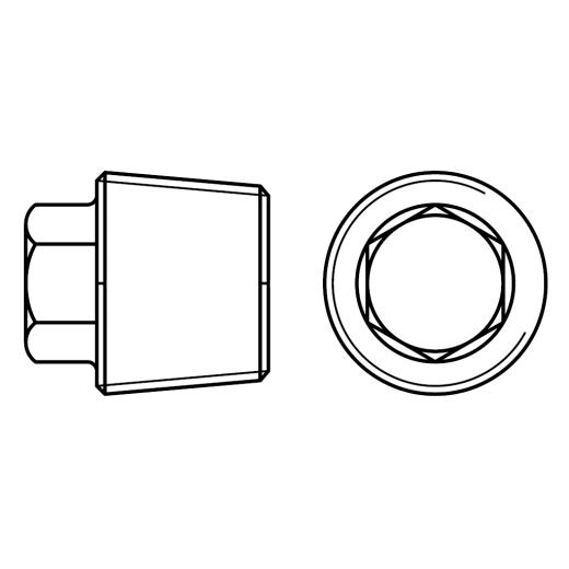 DIN 909 Stahl M 18 x 1,5 mm (Gewindesteigung) | 25 Stück