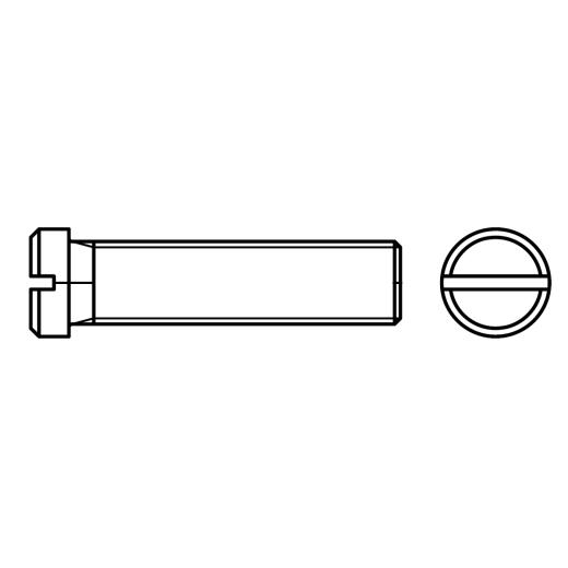 Flachkopfschrauben DIN 920 4.8/5.8 M 4 x 10 mm | 100 Stück