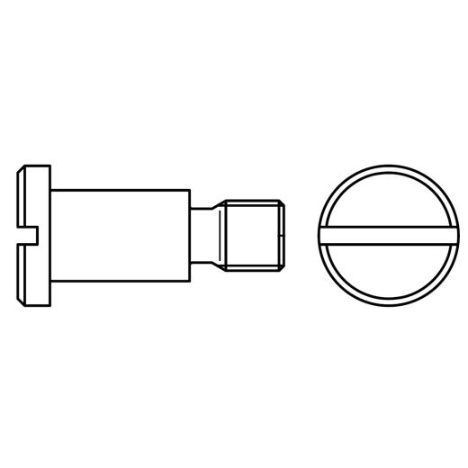 Flachkopfschrauben DIN 923 4.8/5.8 | M 3 x 3 mm | 100 Stück