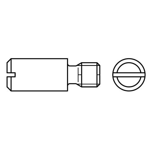 Zapfenschrauben DIN 927 14 H M 5 x 10 mm | 100 Stück