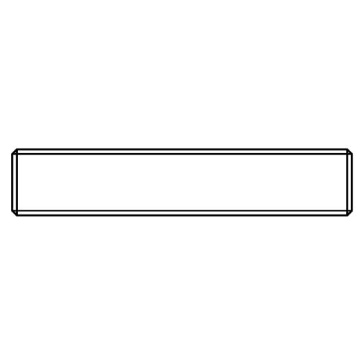 Gewindebolzen DIN 976 | M 16 x 130 mm | Edelstahl A4 | 10 Stück