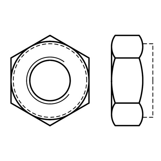 Sechskantmuttern DIN 980 A 4 V | M 3 mm | Edelstahl A4 | 1000 Stück