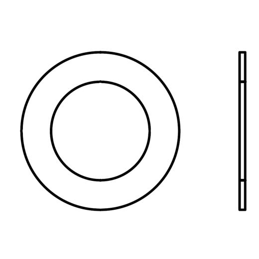 Paßscheiben DIN 988 Stahl 5 x 10 x 0,25 mm | 2500 Stück