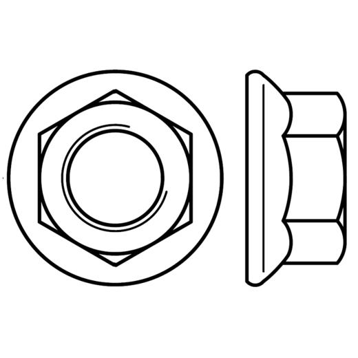 Sechskantmuttern mit Flansch | DIN 6923 | M 8 | 1000 Stück