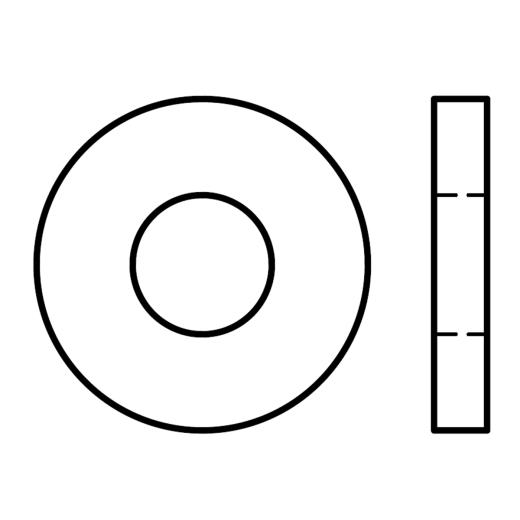 DIN 7349 | Scheiben für Schrauben mit schweren Spannstiften | 23 x 50 x 8 | 25 Stück