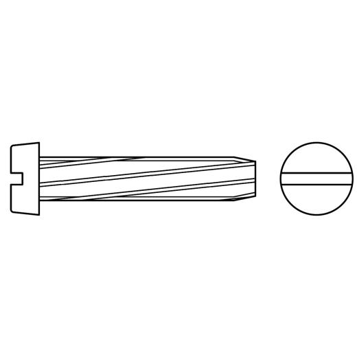 Zylinder-Schneidschrauben mit Schlitz | DIN 7513 | BM 4 x 20 | 1000 Stück