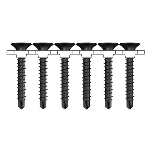 fischer Schnellbauschrauben 3,5 x 45/41, PH2, Trompetenkopf, Stahl phosphatiert - 1000 Stück