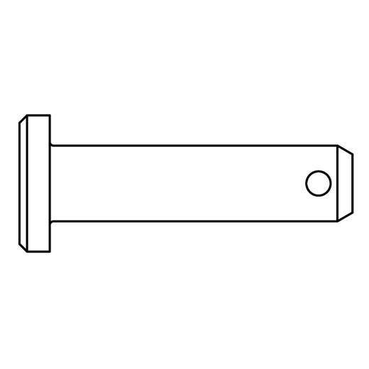 ISO 2341 Bolzen mit Kopf, mit Splintloch | B 12 x 45 x 39,5 | 10 Stück