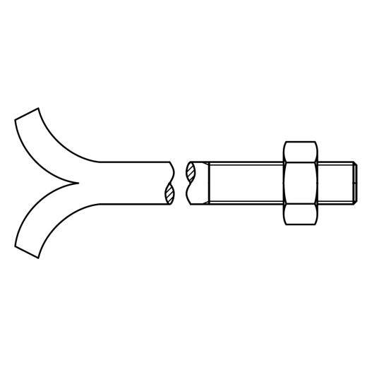 DIN 529 Mu Stahl CM 12 x 160 mm galvanisch verzinkt | 25 Stück