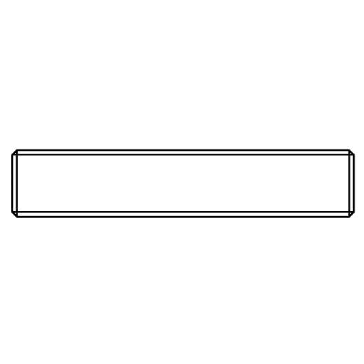 Gewindebolzen DIN 976 Stahl 8.8 | M 42 x 2000 mm | feuerverzinkt | Gew.-tol. 6h tZn | 1 Stück