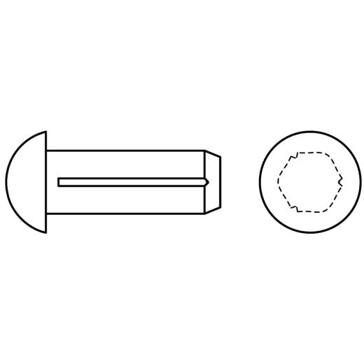 Halbrundkerbnägel | DIN 1476 | 3 x 15 | 2000 Stück