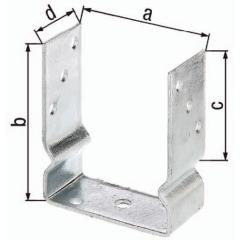 U-Pfostenträger zum Aufschrauben ETA-10/0210, | Stahl feuerverzinkt, 91 x 150 x 100 x 60 mm | 1 Stück