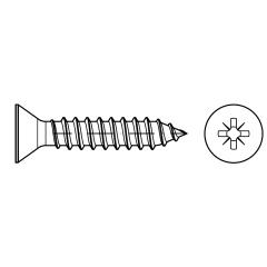 ISO 7050 Senk-Blechschrauben mit Spitze, Pozidriv-Kreuzschlitz Z | 2,2x 16 -C-Z | 2000 Stück