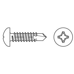 DIN 7504 Bohrschrauben, mit Blechschrauben-Gewinde |  N 4,2 x 13 -H | 1000 Stück