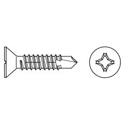 DIN 7504 Bohrschrauben, mit Blechschrauben-Gewinde |  P 2,9 x 19 -H | 1000 Stück