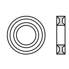 DUBO-Profilscheiben 209 | für Sechskantschrauben M 14 x 5,5 | 50 Stück