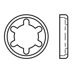 DUBO-Zahn-Tellerringe für DUBO-Profilscheiben 410 | 21,3 x 13,5 | 100 Stück