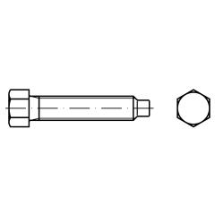 DIN 561 22H / 8.8 Form B | M 12 x 45 SW17 mm galvanisch verzinkt A2F | 25 Stück