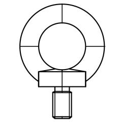 DIN 580 C15E | M 16  | 10 Stück