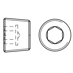 DIN 906 | Edelstahl A4 | M 8 x 1 mm (Gewindesteigung) | 100 Stück