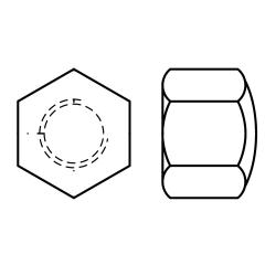Sechskant-Hutmuttern DIN 917 6 | M 36 mm | 1 Stück