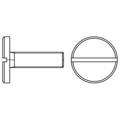 Flachkopfschrauben DIN 921 4.8/5.8 | M 6 x 20 mm | 100 Stück