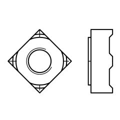 Vierkant-Anschweißmutter DIN 928 | M 10 mm | Stahl  | 500 Stück