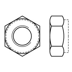 Sechskantmuttern DIN 980 A 4 V | M 3 mm | Edelstahl A4 | 1000 Stück