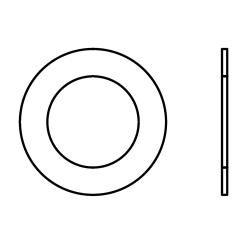 Paßscheiben DIN 988 Stahl 4 x 8 x 0,5 mm | 5000 Stück