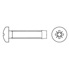 Gewindefurchende Schrauben mit Linsenkopf und PZ | DIN 7500 | CM 3 x 30 -Z | 1000 Stück