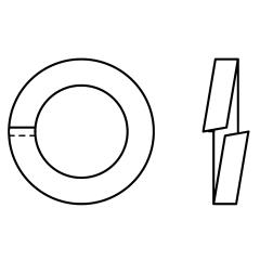Federringe für Zylinderschrauben | rostfrei | ~DIN 7980 | Ø 12 | 500 Stück