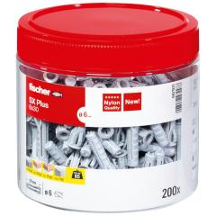 fischer Spreizdübel SX Plus 6 x 30 | Dose | 200 Stück