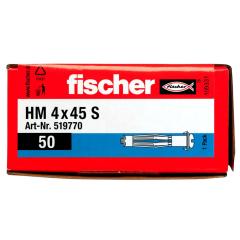 fischer - Hohlraum-Metalldübel HM 4x45 S | 50 Stück