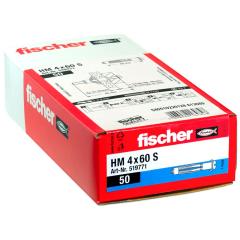 fischer - Hohlraum-Metalldübel HM 4x60 S | 50 Stück