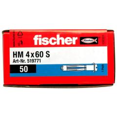 fischer - Hohlraum-Metalldübel HM 4x60 S | 50 Stück