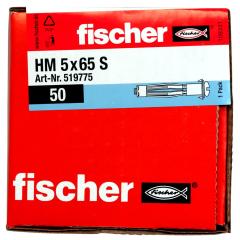 fischer - Hohlraum-Metalldübel HM 5x65 S | 50 Stück