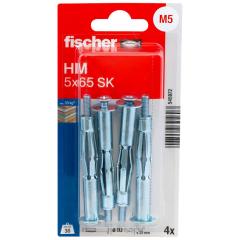 fischer - Hohlraum-Metalldübel HM 5 x 65 SK K | 20 Stück